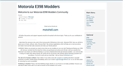 Desktop Screenshot of e398mod.com