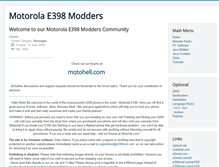 Tablet Screenshot of e398mod.com